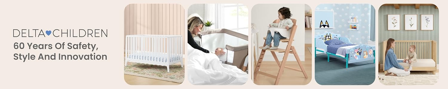 Delta Children | Baby & Kids Furniture – Convertible Crib That Grows With Your Child, JPMA Certified, Non-Toxic Paint - Delta Children Official Brand