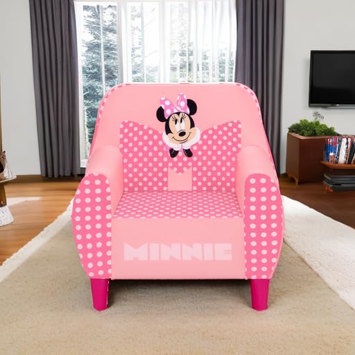 Delta Children - Disney Minnie Mouse Foam Chair for Kids, Pink